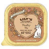 lilys kitchen cat poultry pie tray 85g