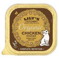 lilys kitchen cat organic chicken tray 85g
