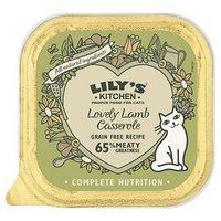 lilys kitchen cat lovely lamb casserole tray 85g