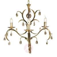 Lily Chandelier Playful Bronze Metallic Three-Bulb