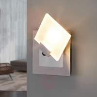 livius modern led spot with glass lampshade