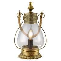 linda romantic table lamp in antique brass