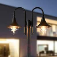 Lilou Post Light Aluminium Two Bulbs