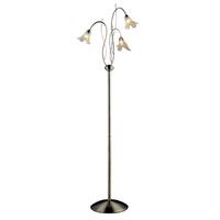 lily antique brass 3 light floor lamp