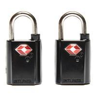 Lifeventure TSA Mini Padlock 2 Pack - Black, Black