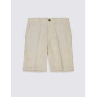 Linen Blend Shorts (1-14 Years)