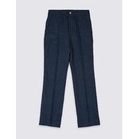 Linen Blend Trousers (3-14 Years)