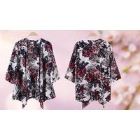 Lightweight Floral Print Kimono