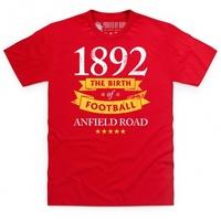 liverpool birth of football t shirt