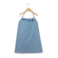 light denim halter neck dress 3 12 years