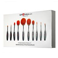Lightinthebox Makeup Brushes Set Synthetic Hair Professional Full Coverage 10 Pcs