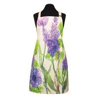 lilac summer floral apron