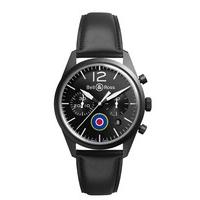 Limited Edition Bell & Ross Vintage BR Chronograph mens black watch.