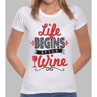 life begins after wine - girl