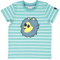 lion appliqu baby top turquoise quality kids boys girls