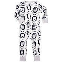 Lion Print Onesie Kids Pyjamas - White quality kids boys girls
