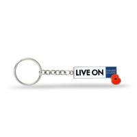 Live On Enamel Key Ring