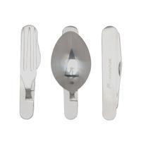 lifeventure knife fork spoon folding cutlery set silver