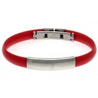 liverpool liverbird rubber band bracelet stainless steel