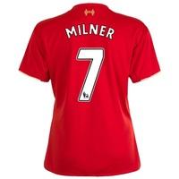 liverpool home shirt 201516 womens red with milner 7 printing