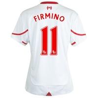 Liverpool Away Shirt 2015/16 - Womens White with Firmino 11 printing