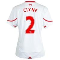 Liverpool Away Shirt 2015/16 - Womens White with Clyne 2 printing