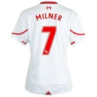 Liverpool Away Shirt 2015/16 - Womens White with Milner 7 printing
