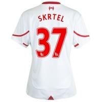 Liverpool Away Shirt 2015/16 - Womens White with Skrtel 37 printing