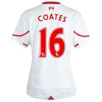 Liverpool Away Shirt 2015/16 - Womens White with Coates 16 printing