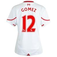 Liverpool Away Shirt 2015/16 - Womens White with Gomez 12 printing