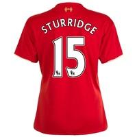 Liverpool Home Shirt 2015/16 - Womens Red with Sturridge 15 printing