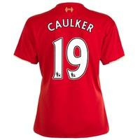 liverpool home shirt 201516 womens red with caulker 19 printing