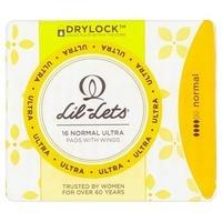 Lil-Lets Drylock normal ultra pads with wings 16s