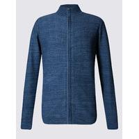 Limited Edition Pure Cotton Herringbone Slim Fit Jumper