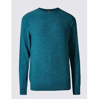 limited edition cotton blend textured slim fit jumper