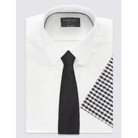 Limited Edition Checked Tie & Pocket Square Set