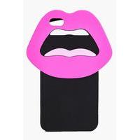 Lips Novelty Rubber iPhone 6 Case - black