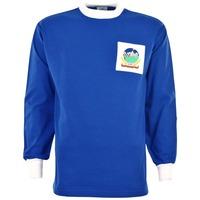 linfield 1960s retro football shirt