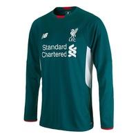 liverpool away goalkeeper shirt 201516 long sleeve green