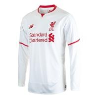 liverpool away shirt 201516 long sleeve kids white