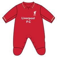 Liverpool Unisex Official Sleepsuit 0-3, Multi-colour, 0-3 Months