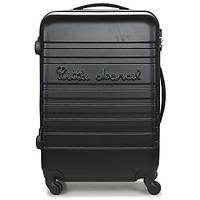 little marcel bloc mens hard suitcase in black