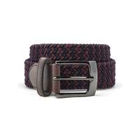 limehaus navy and burgundy webbing belt lge multi coloured