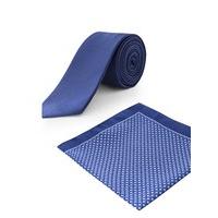 Limehaus Bright Blue Tie & Pocket Square Set 0 Bright Blue