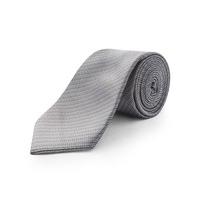 Limehaus Silver Self Stripe Tie 0 Silver Grey