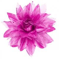 Lilac Glitter Flower Hair Clip