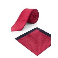 limehaus red tie pocket square set 0 red