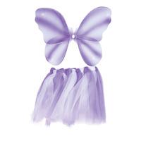 lilac girls fairy wings tutu set