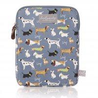 Lisa Buckridge Walkies Blue Oilcloth iPad Sleeve