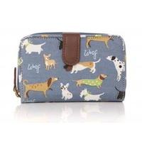 lisa buckridge walkies blue oilcloth wallet